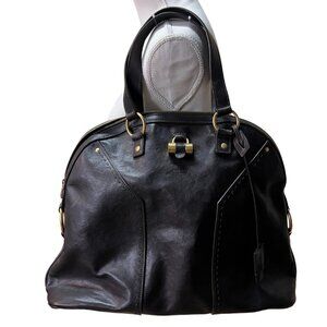 YSL 2007 | Leather Rive Gauche Muse Tote Bag | Color: Black